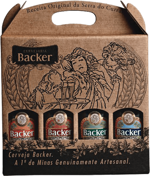 Kit Cervejas Backer 4 Long Neck 355 ml Cada