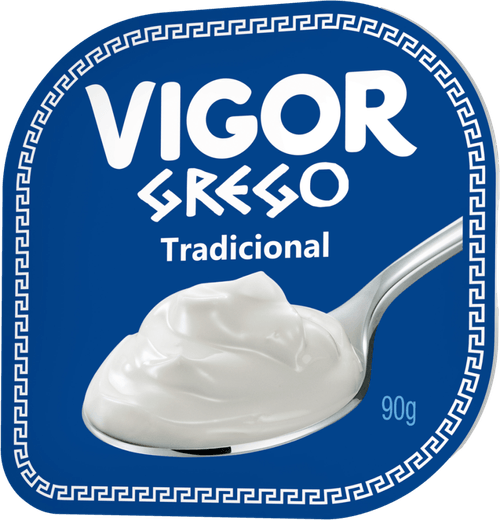 Iogurte Grego com Creme Adoçado Tradicional Vigor Pote 90g