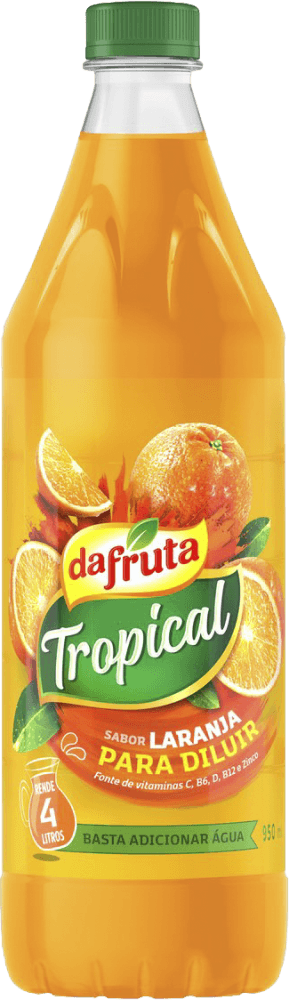 Suco para Diluir Laranja Dafruta Tropical Garrafa 950ml