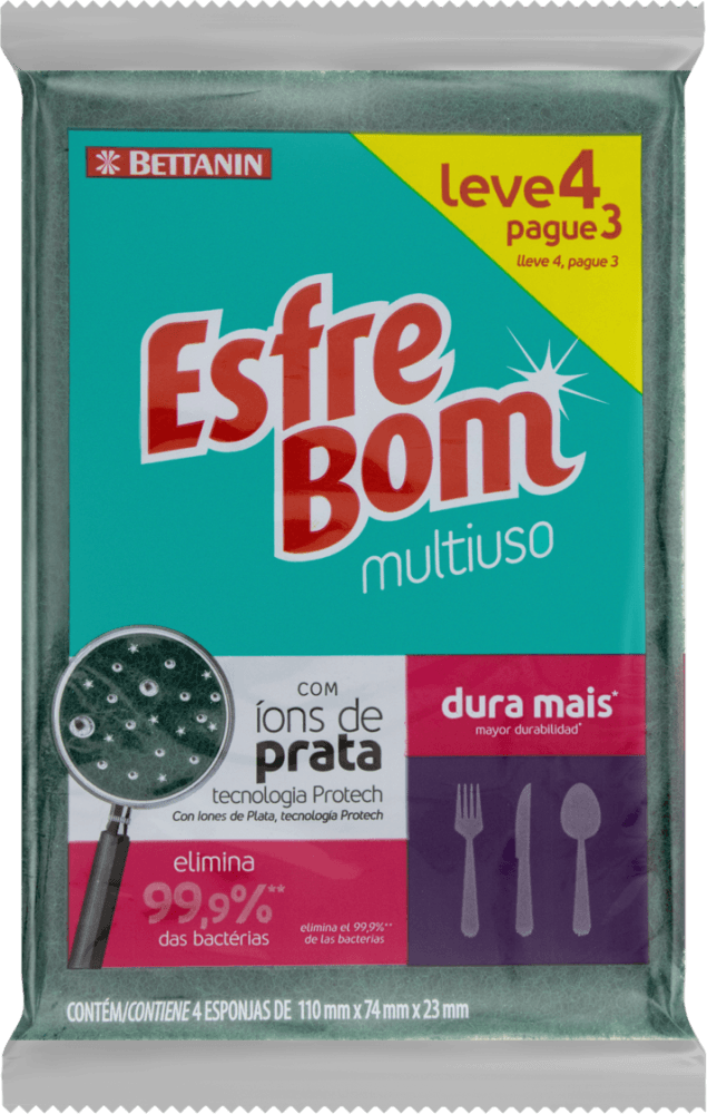 Esponja-Multiuso-com-Ions-de-Prata-Esfrebom-Leve-4-Pague-3-Unidades