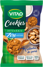 Biscoito-Cookie-Integral-Castanha-do-Para-Zero-Acucar-Vitao-Pacote-150g