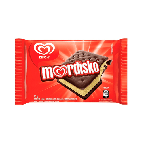 Sorvete Kibon Mordisko Baunilha 65g