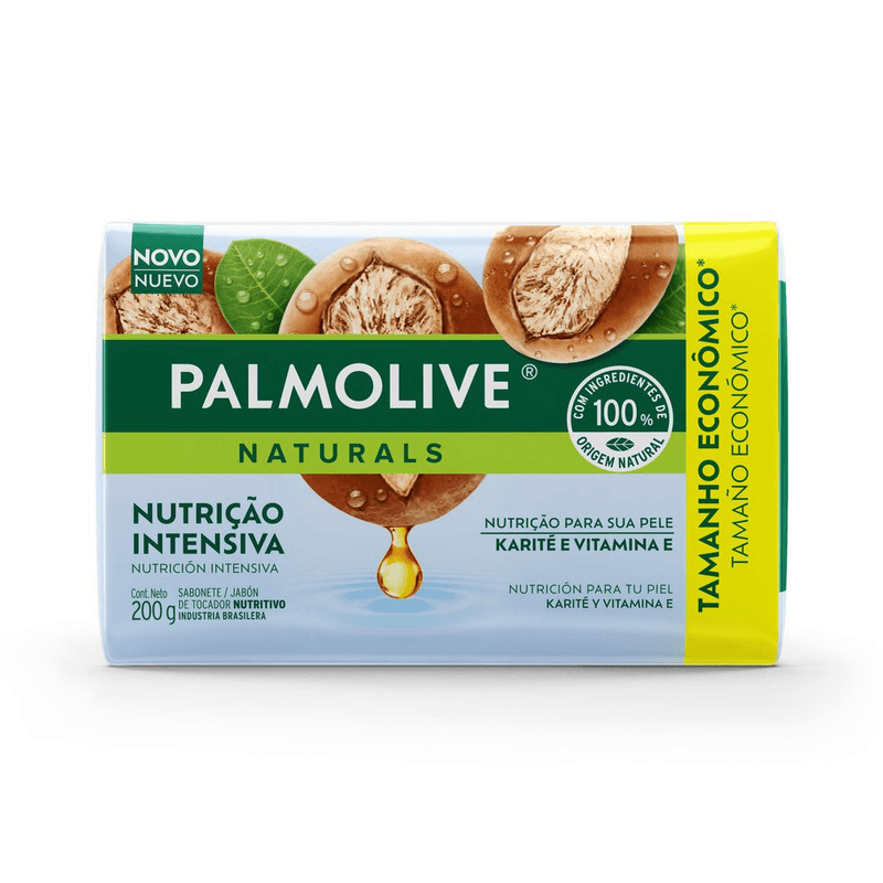 Sabonete-em-Barra-Hidratacao-Intensiva-com-Karite-Palmolive-Naturals-Envoltorio-200g-Edicao-Especial