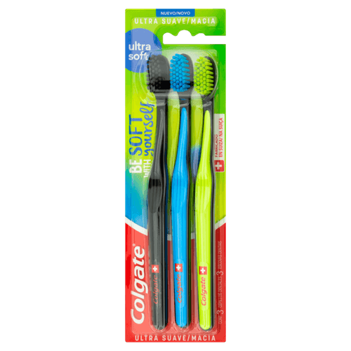 Escova Dental Ultramacia Colgate Ultra Soft 3 Unidades