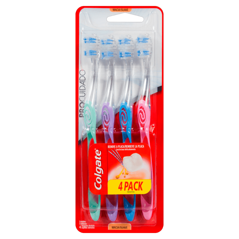 Escova-Dental-Macia-Colgate-Pro-Cuidado-4-Unidades