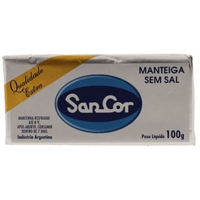 Manteiga Arg Sancor 100g-Ta S/Sal