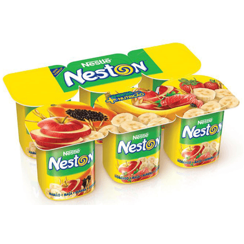 Iogurte Polpa Nestlé Neston 3 Cereais com 6 Unidades 600 g