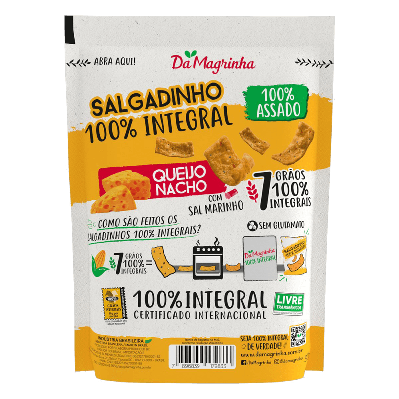 Salgadinho-100--Integral-com-Sal-Marinho-Queijo-Nacho-Da-Magrinha-7-Graos-Pouch-30g