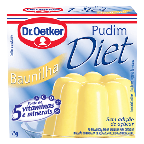 Mistura em Pó para Pudim Diet Dr.Oetker Baunilha Caixa 25g