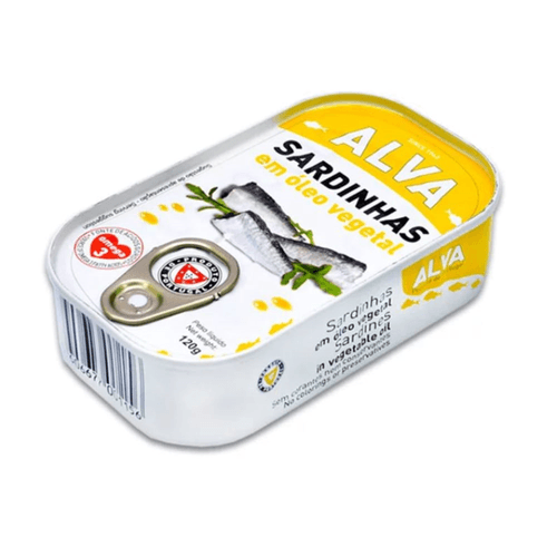 Sardinha Portuguesa Alva em Óleo Vegetal 120g