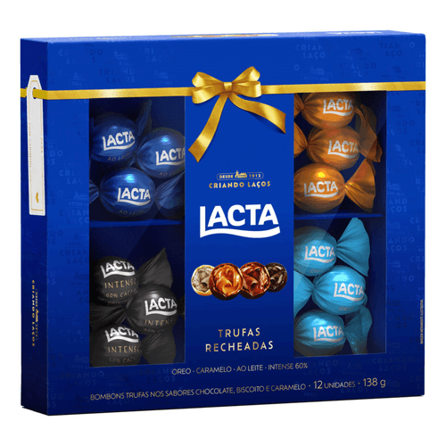 Trufas Recheadas LACTA Sortidas 12 Unidades