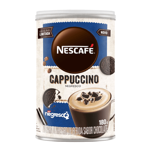 Cappuccino Solúvel Negresco Nescafé Lata 180g