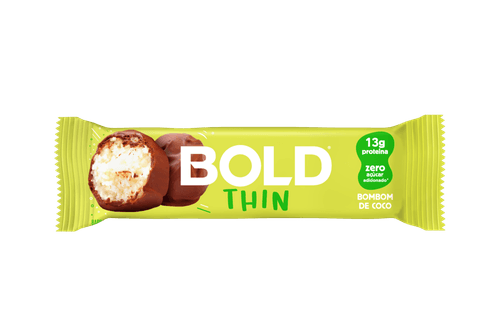 Barra de Proteína Bold Thin Bombom de Coco 40g