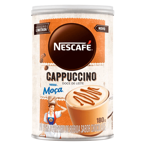 Café Solúvel NESCAFÉ CAPPUCCINO Moça Doce de Leite Lata 180g