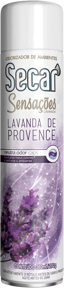 Odorizante de ambientes spray lavanda de provance sensações 360ml