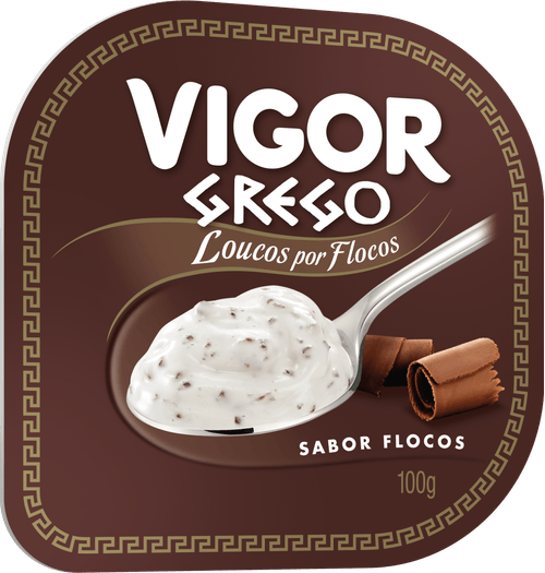 Iogurte Vigor Grego Sabor Flocos 100g