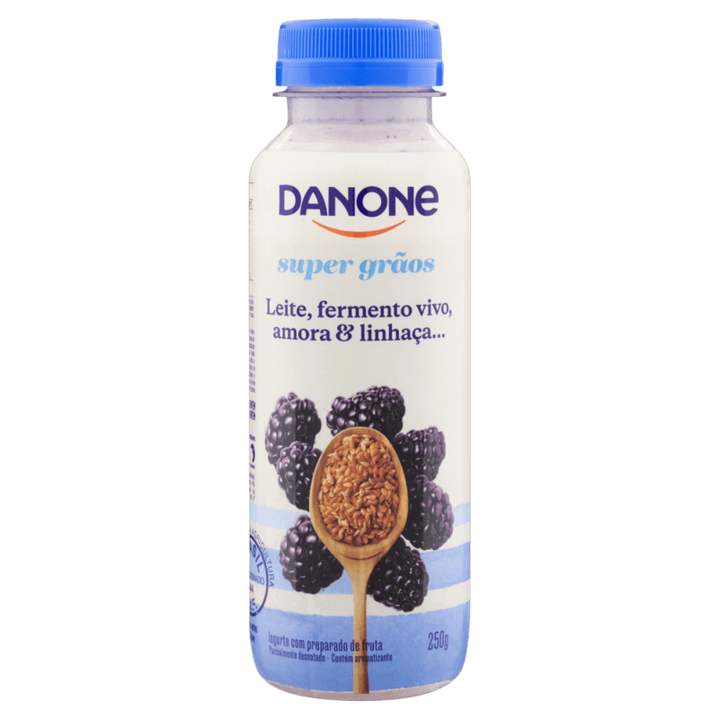 Iogurte-Parcialmente-Desnatado-com-Preparado-de-Fruta-Amora---Linhaca-Danone-Super-Graos-Frasco-250g