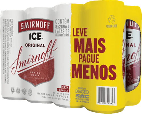 Vodka Smirnoff Ice Premium 269ml 8 Unidades