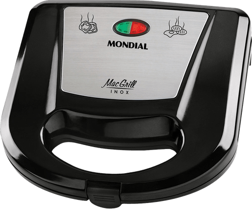 Grill E Sanduicheira Mondial Mac Grill Inox 110V