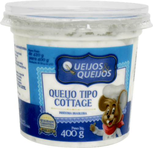 Queijo Cottage Queijos&Queijos Pote 400 g