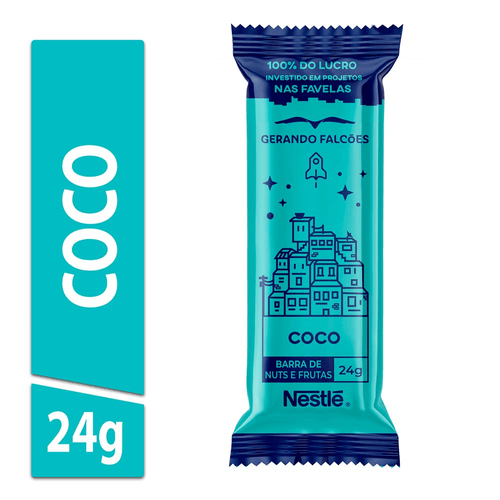 Barra de Nuts Coco Nestlé Gerando Falcões Pacote 24g