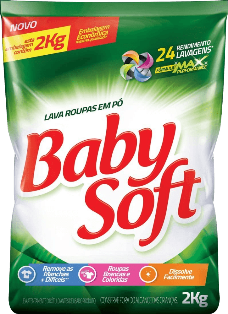 Lava-Roupas-em-Po-Baby-Soft-Pacote-Embalagem-Economica-2Kg