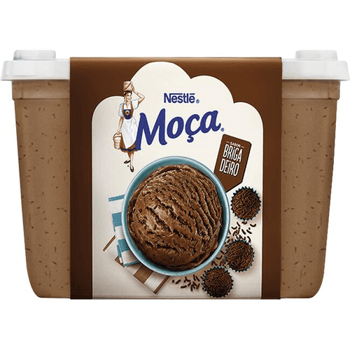 Sorvete NESTLÉ MOÇA Brigadeiro Pote 1,5L