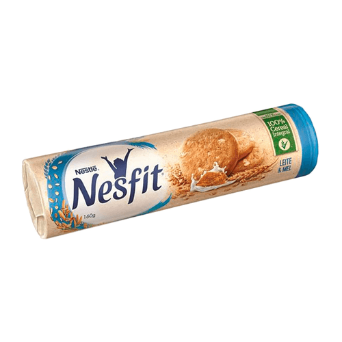 Biscoito Integral Leite &amp; Mel Nesfit Pacote 160g