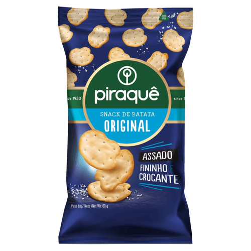 Snack de Batata Original Piraquê Pacote 60g