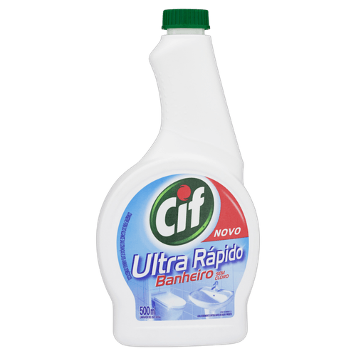 Refil Limpador Cif Ultra Rápido Banheiro sem Cloro 500ML