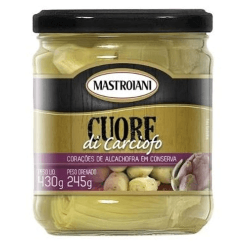 Coracão de Alcachofra em Conserva Mastroiani Vidro 245g