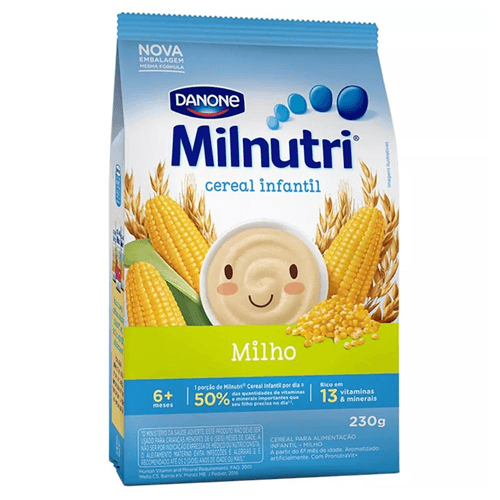 Cereal Infantil Milho Milnutri Pacote 230g