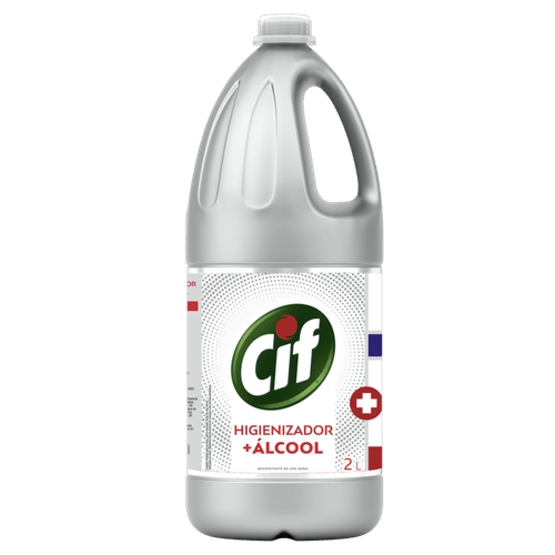 Desinfetante Líquido CIF Higienizador + Álcool Mata 99% de Germes e Bactérias 2L