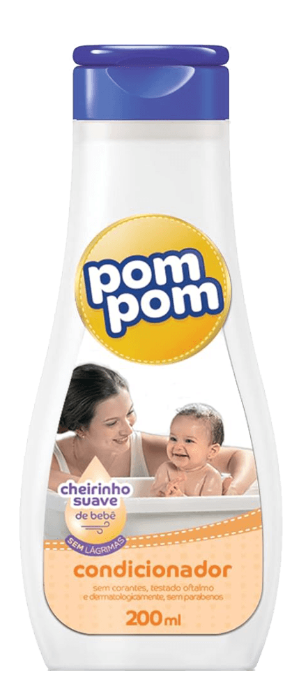 Condicionador Infantil Cheirinho Suave de Bebê Pom Pom Frasco 200ml