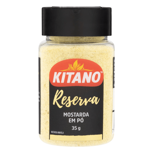 Mostarda Amarela em Pó Kitano Reserva Frasco 35g