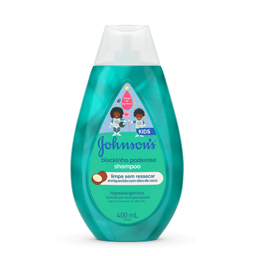 Shampoo Johnson's Kids Blackinho Poderoso Frasco 400ml