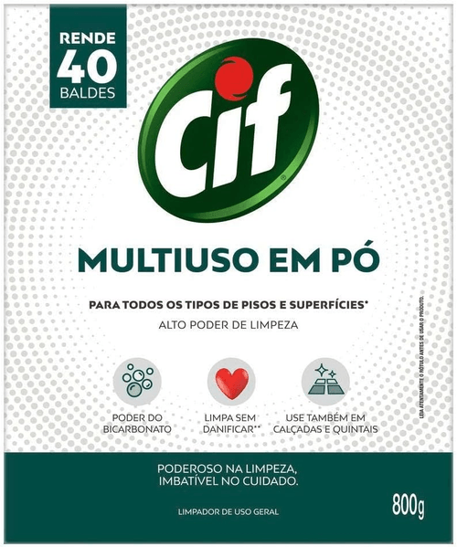 Limpador em Pó Multiuso Cif Caixa 800g