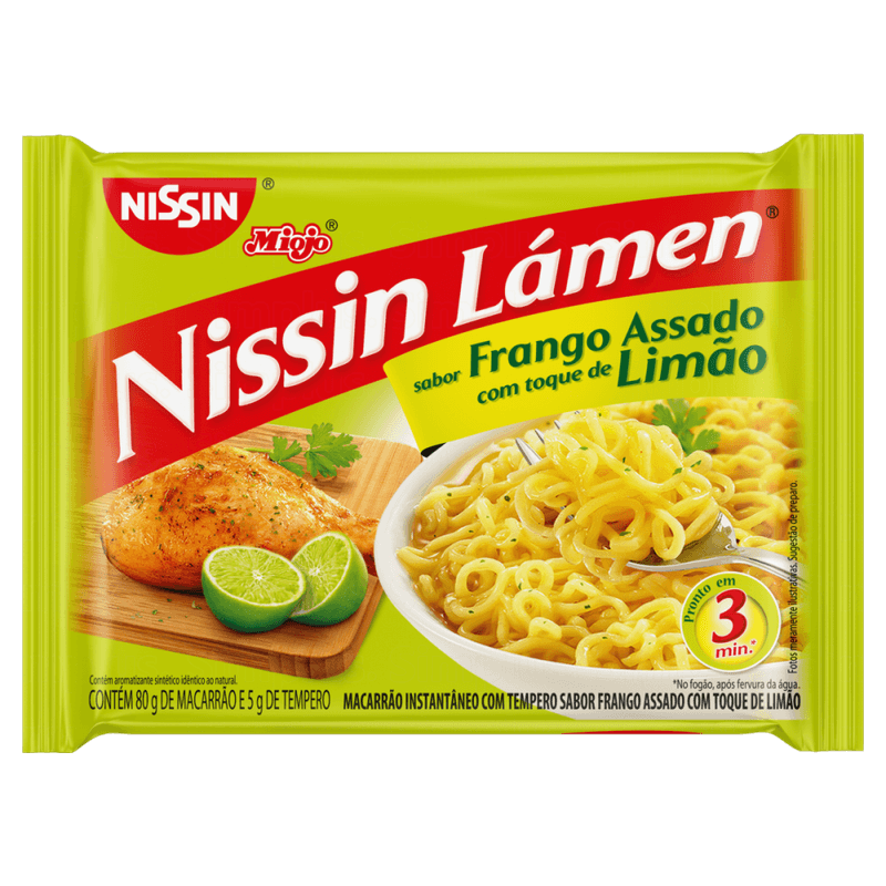 Macarrao-Instantaneo-Lamen-com-Tempero-de-Frango-Assado-com-Toque-de-Limao-Nissin-Miojo-Pacote-85g-com-80g-de-Macarrao-e-5g-de-Tempero