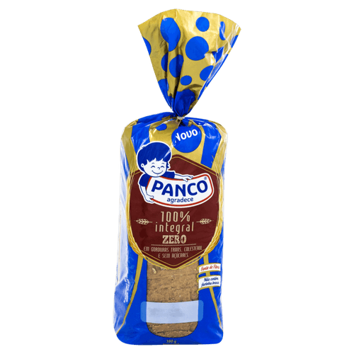 Pão 100% Integral Zero Açúcar Panco Pacote 380g