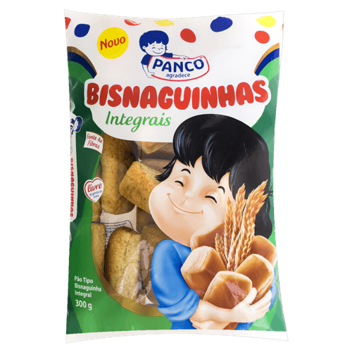 Pão Bisnaguinha Integral Panco Pacote 300g