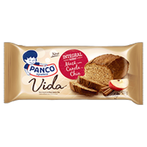 Bolo Integral Maçã com Canela e Chia Panco Vida Pacote 250g