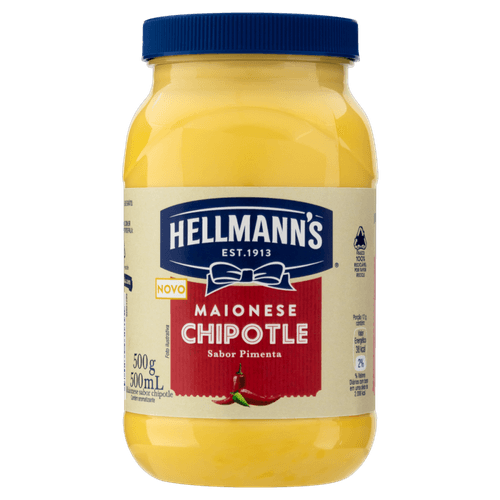 Maionese Chipotle Hellmann's sabor Pimenta 500 GR