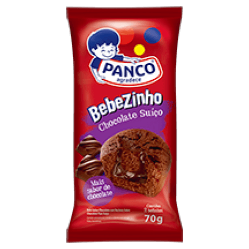 Bolinho Chocolate Suíço Panco Bebezinho Pacote 70g