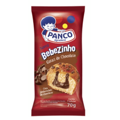 Bolo de Gotas Chocolate Panco Bebezinho 70g