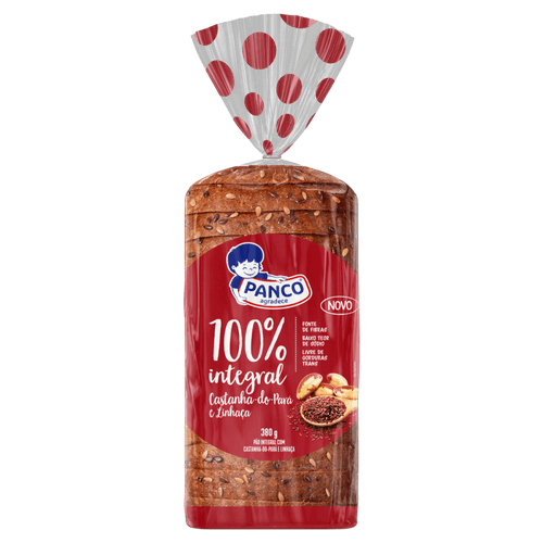 Pão Integral Castanha-do-Pará e Linhaça Panco Pacote 380g