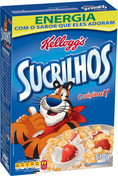 Cereal Matinal Original Flocos de Milho com Açúcar Kellogg's Sucrilhos Caixa 510g