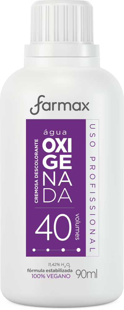 Água Oxigenada Farmax Cremosa Descolorante 40 Volumes 90 ml