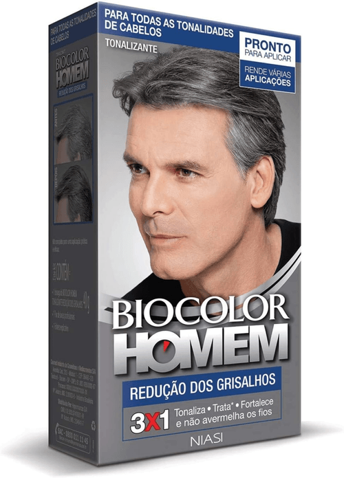Tonalizante Biocolor Homem Redução Dos Grisalhos
