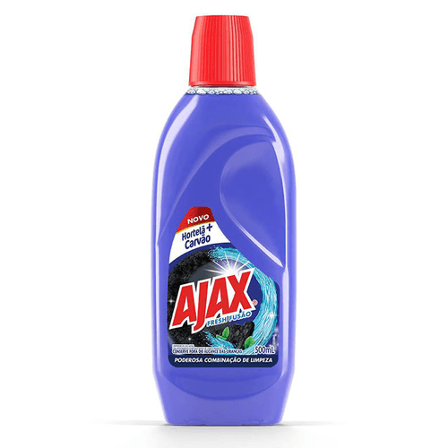 Limpador de Uso Geral Hortelã e Carvão Ajax Fresh Fusão Frasco 500ml