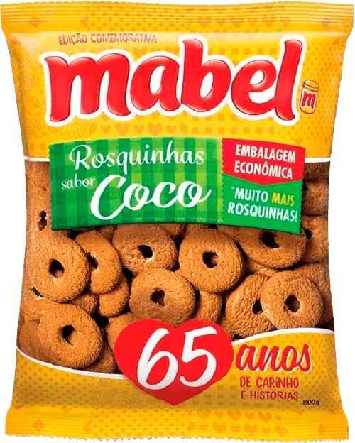 Biscoito Rosquinha Coco Mabel Pacote 350g